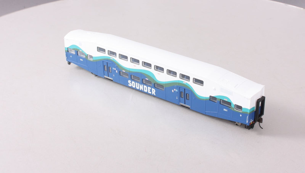Athearn 2563 HO Scale Sounder Bombardier Passenger Car #231 LN