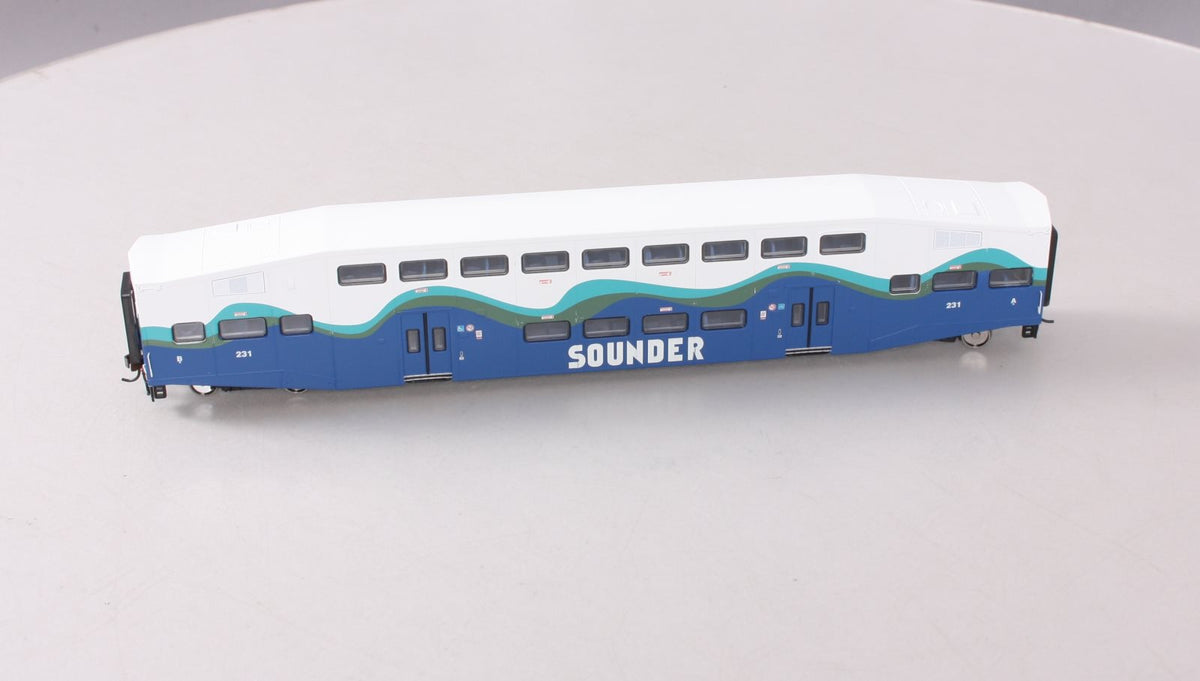 Athearn 2563 HO Scale Sounder Bombardier Passenger Car #231 LN