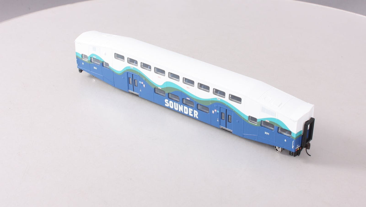 Athearn 2563 HO Scale Sounder Bombardier Passenger Car #231 LN