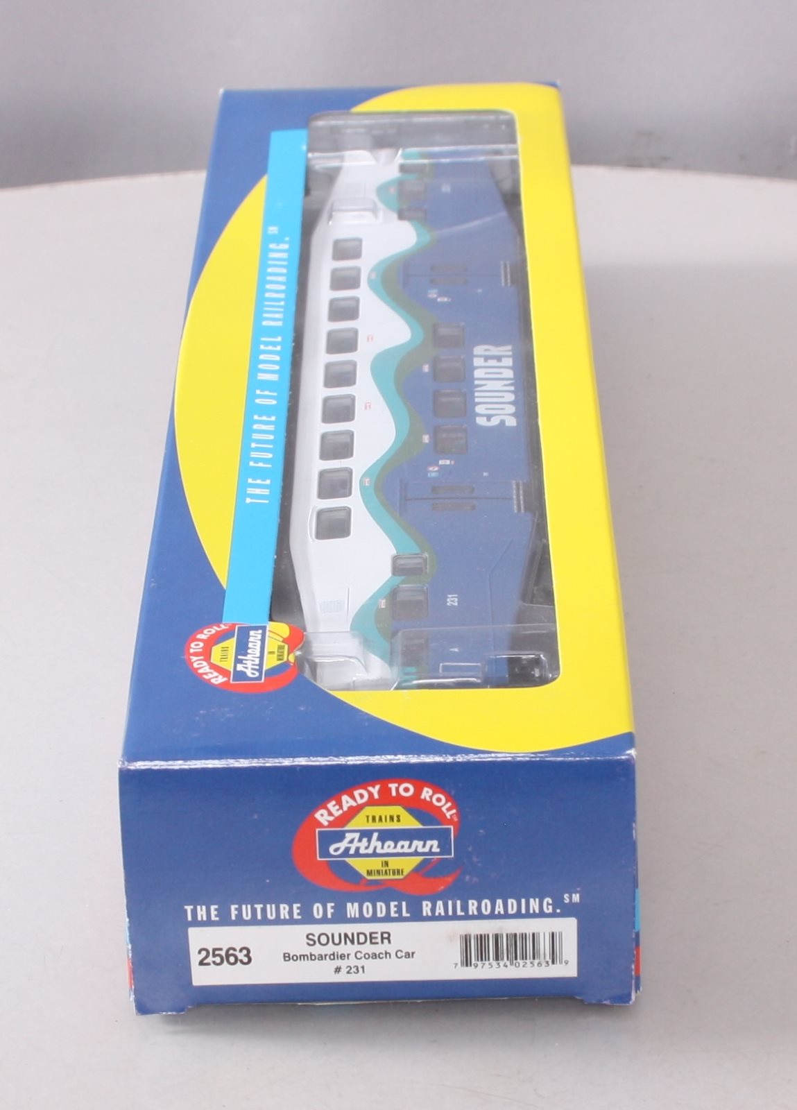 Athearn 2563 HO Scale Sounder Bombardier Passenger Car # 231 LN/Box