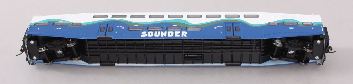 Athearn 2563 HO Scale Sounder Bombardier Passenger Car #231 LN