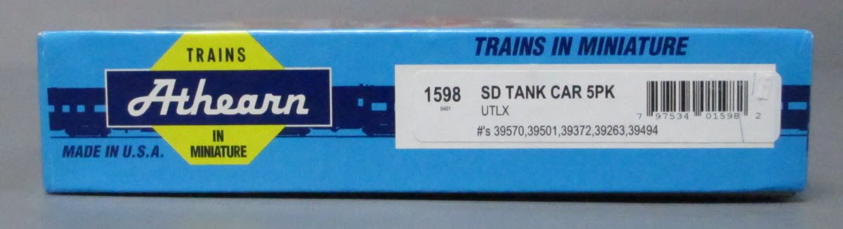 Athearn 1598 HO Scale UTLX Single Dome Tank Car Kit (Pack of 5)