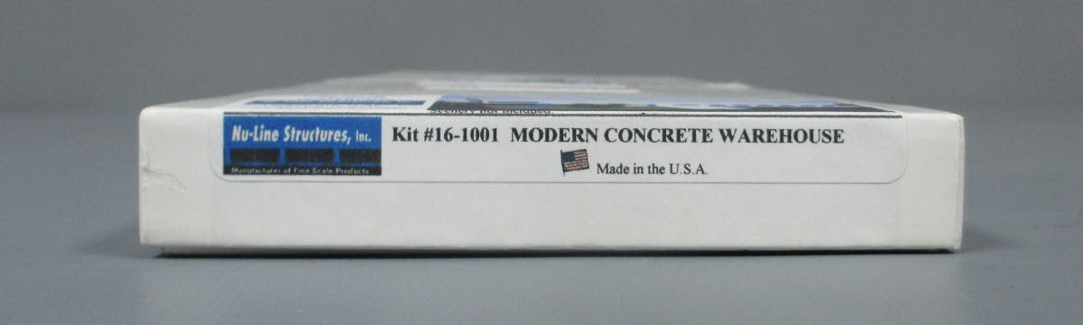 Nu-Line Structures 16-1001 N Scale Modern Concrete Wearhouse Building Kit