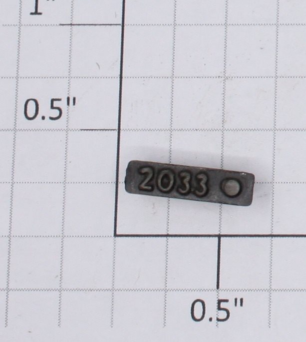 Lionel 2033-10 Right Hand Black Painted Raised Number Marker Lens/Number Board