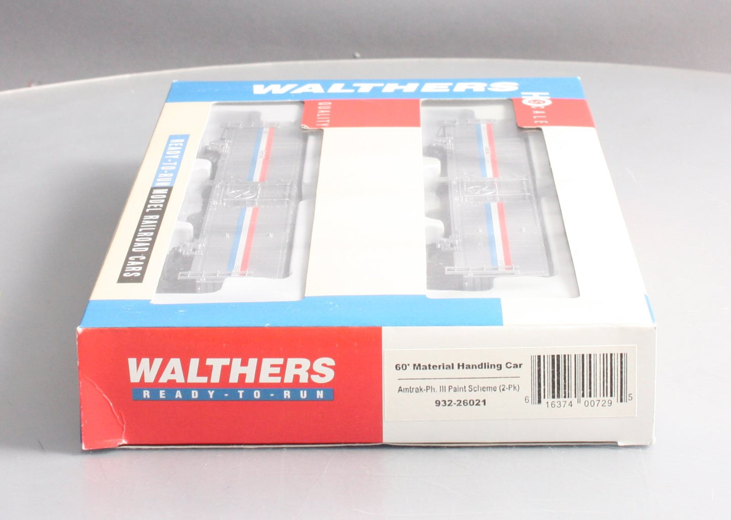 Walthers 932-26021 HO Amtrak 60' Material Handling Car (Pack of 2) LN/Box
