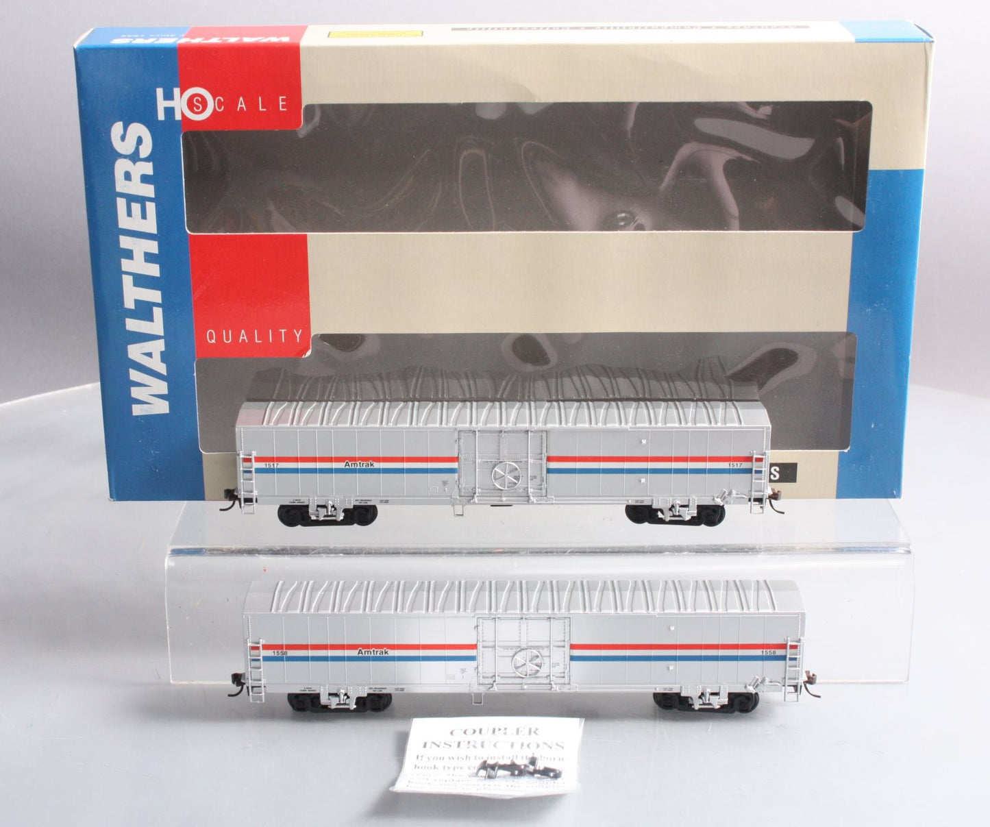 Walthers 932-26021 HO Amtrak 60' Material Handling Car (Pack of 2) LN/Box
