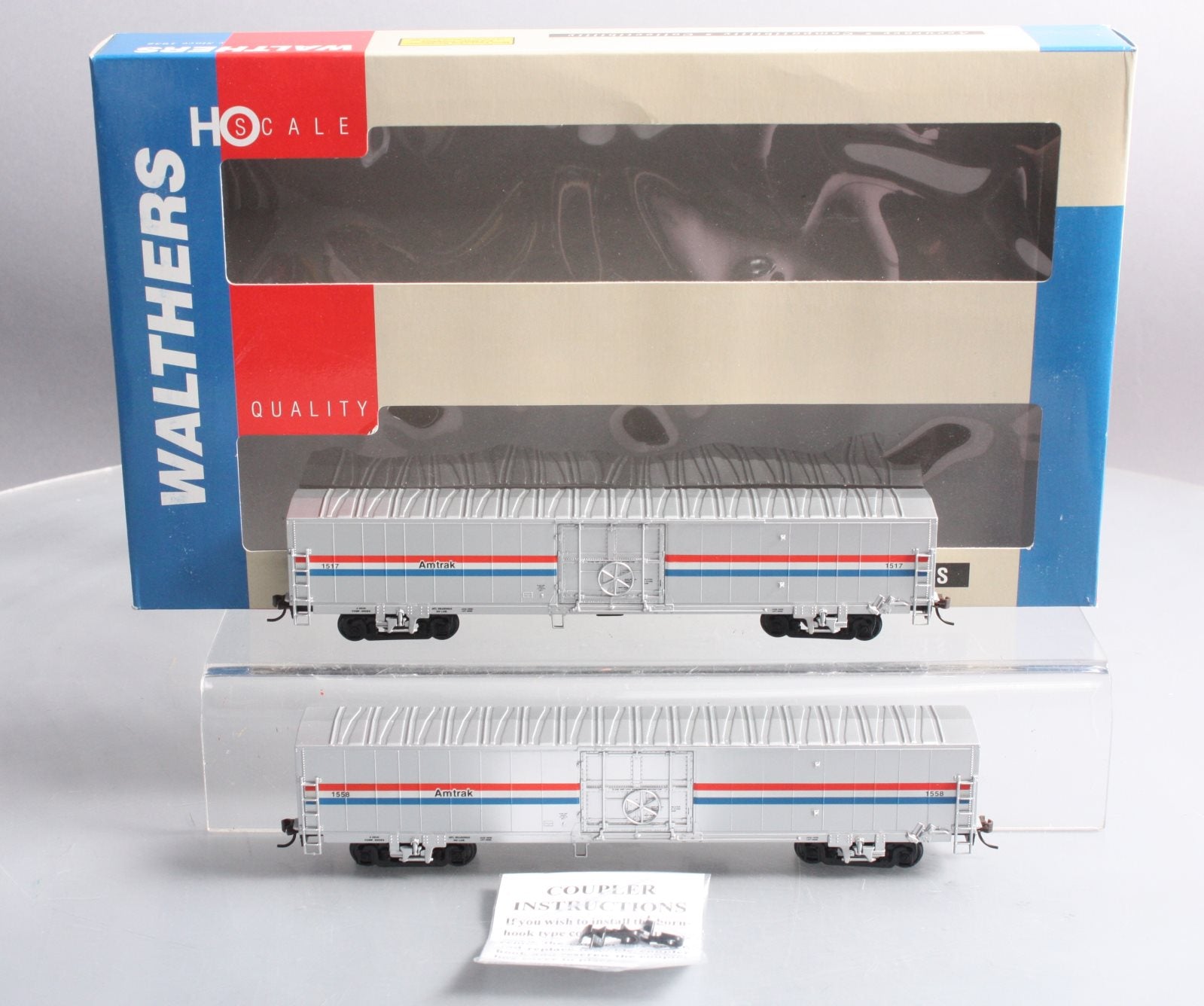 Walthers 932-26021 HO Amtrak 60' Material Handling Car (Pack of 2) LN/Box