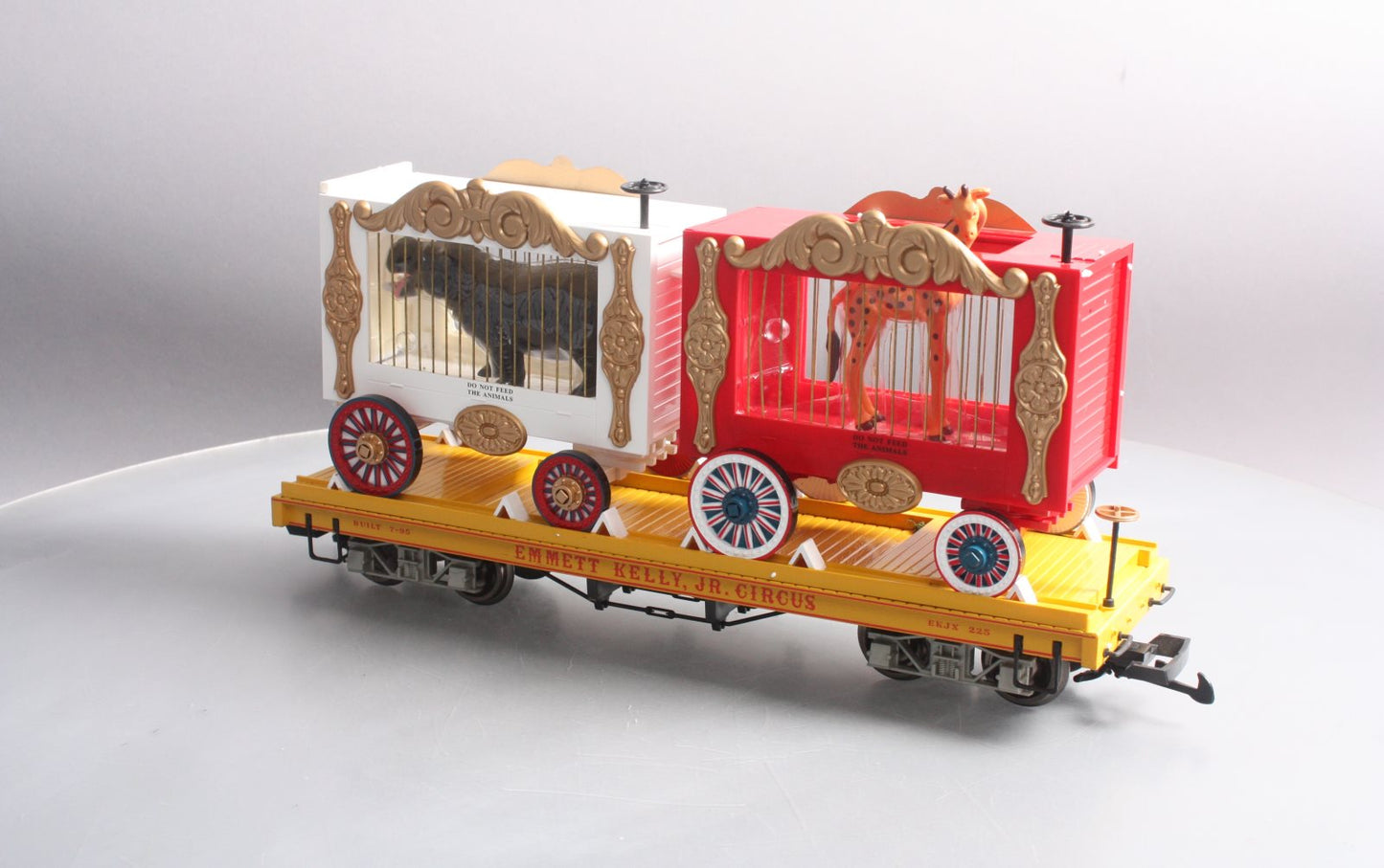 Bachmann 98382 Circus Flat Car w/Giraffe & Hippo Wagons w/Metal Wheels
