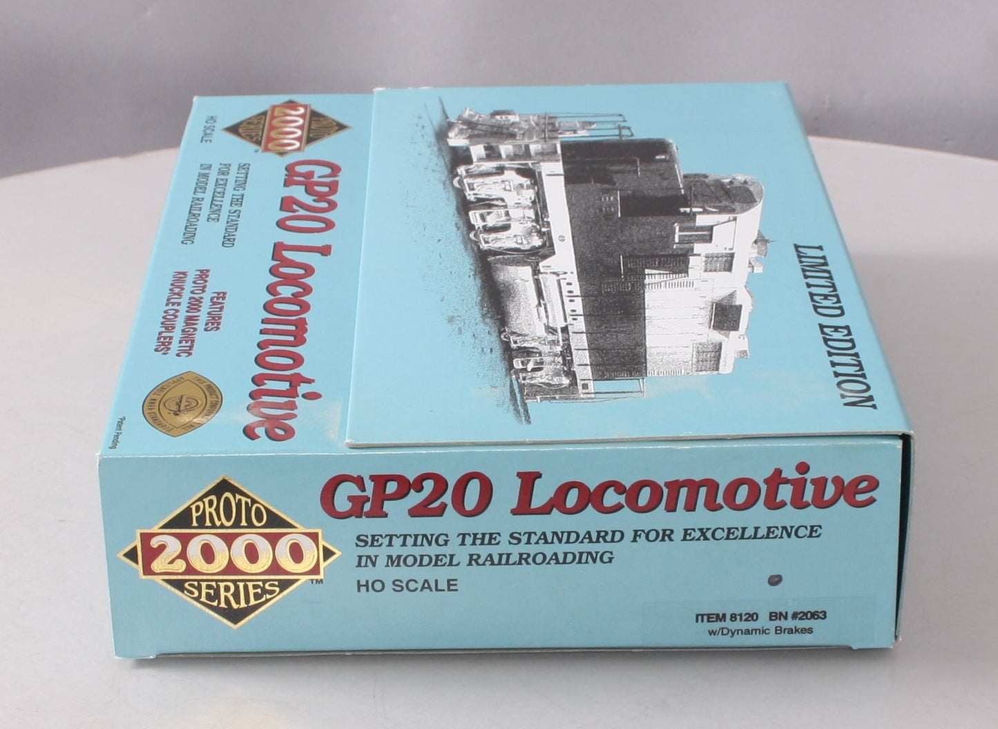 Proto 2000 8120 HO Burlington Northern GP20 Locomotive w/Dynamic Brakes #2063 LN/Box