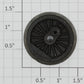 Lionel 736-7 Black Plain End Wheel-No Eccentric Stud