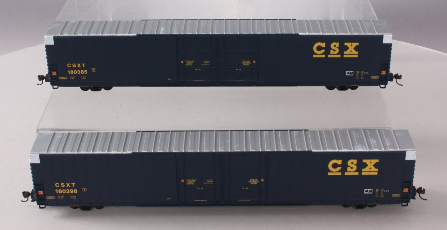 Walthers 932-23512 HO CSX 86' Hi-Cube 4-Door Boxcar (Pack of 2) EX/Box