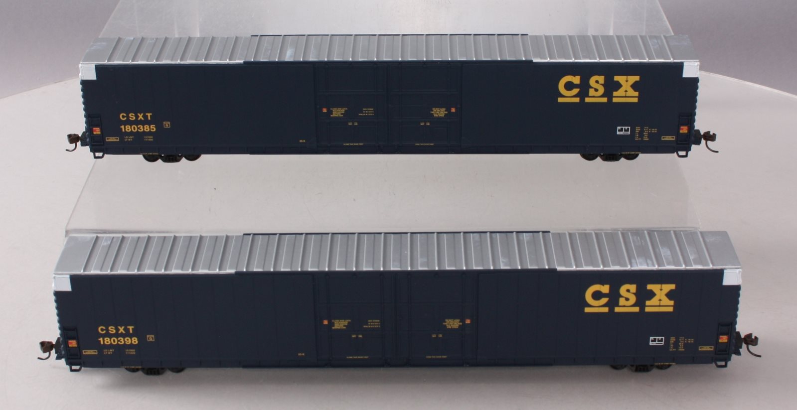 Walthers 932-23512 HO CSX 86' Hi-Cube 4-Door Boxcar (Pack of 2) EX/Box