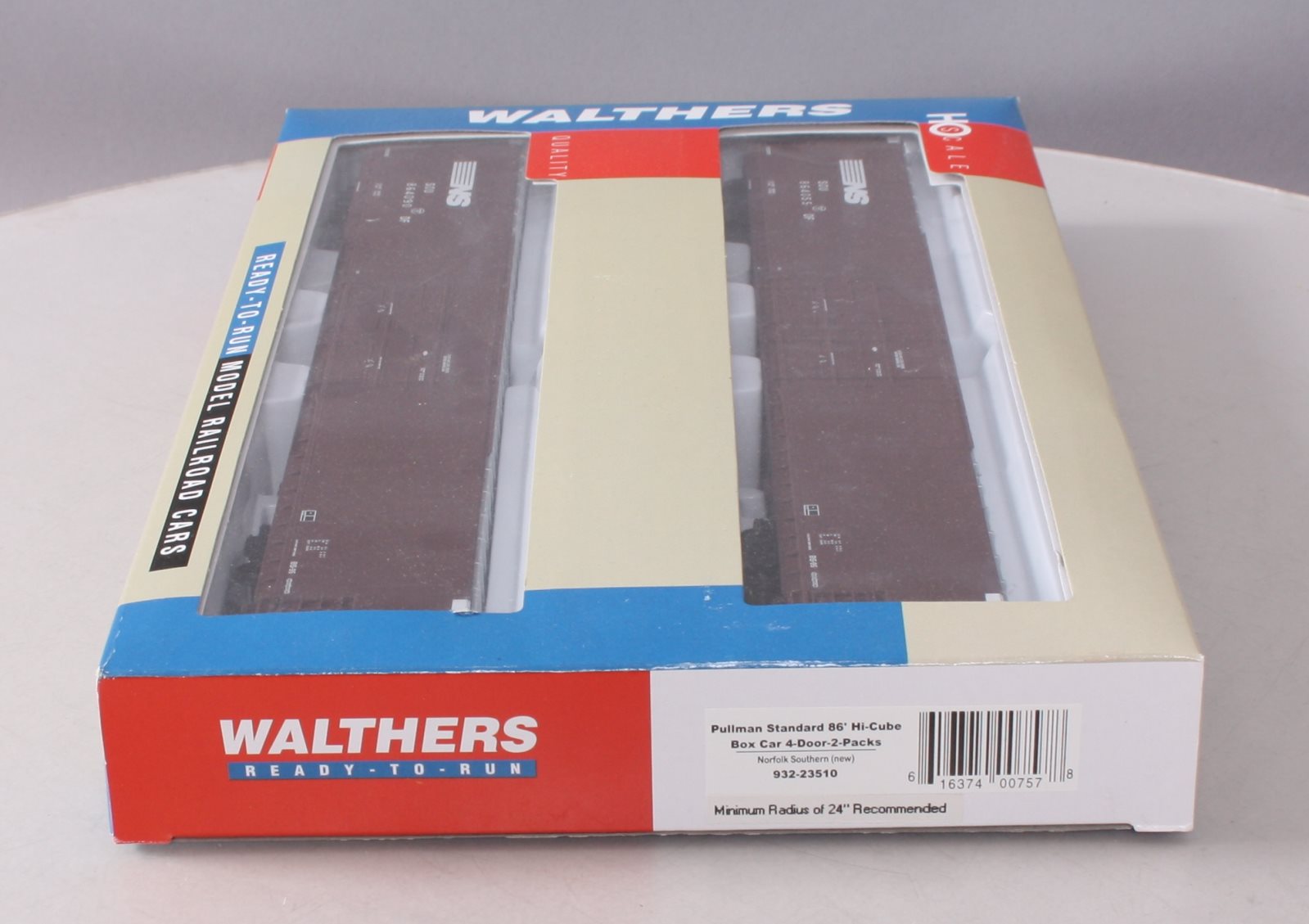 Walthers 932-23510 HO Norfolk Southern 86' Hi-Cube 4-Door Boxcar (Pack of 2) EX/Box
