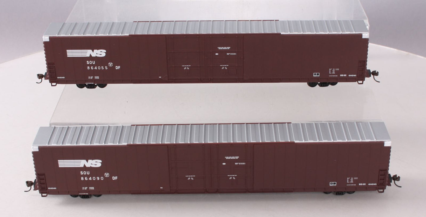 Walthers 932-23510 HO Norfolk Southern 86' Hi-Cube 4-Door Boxcar (Pack of 2) EX/Box