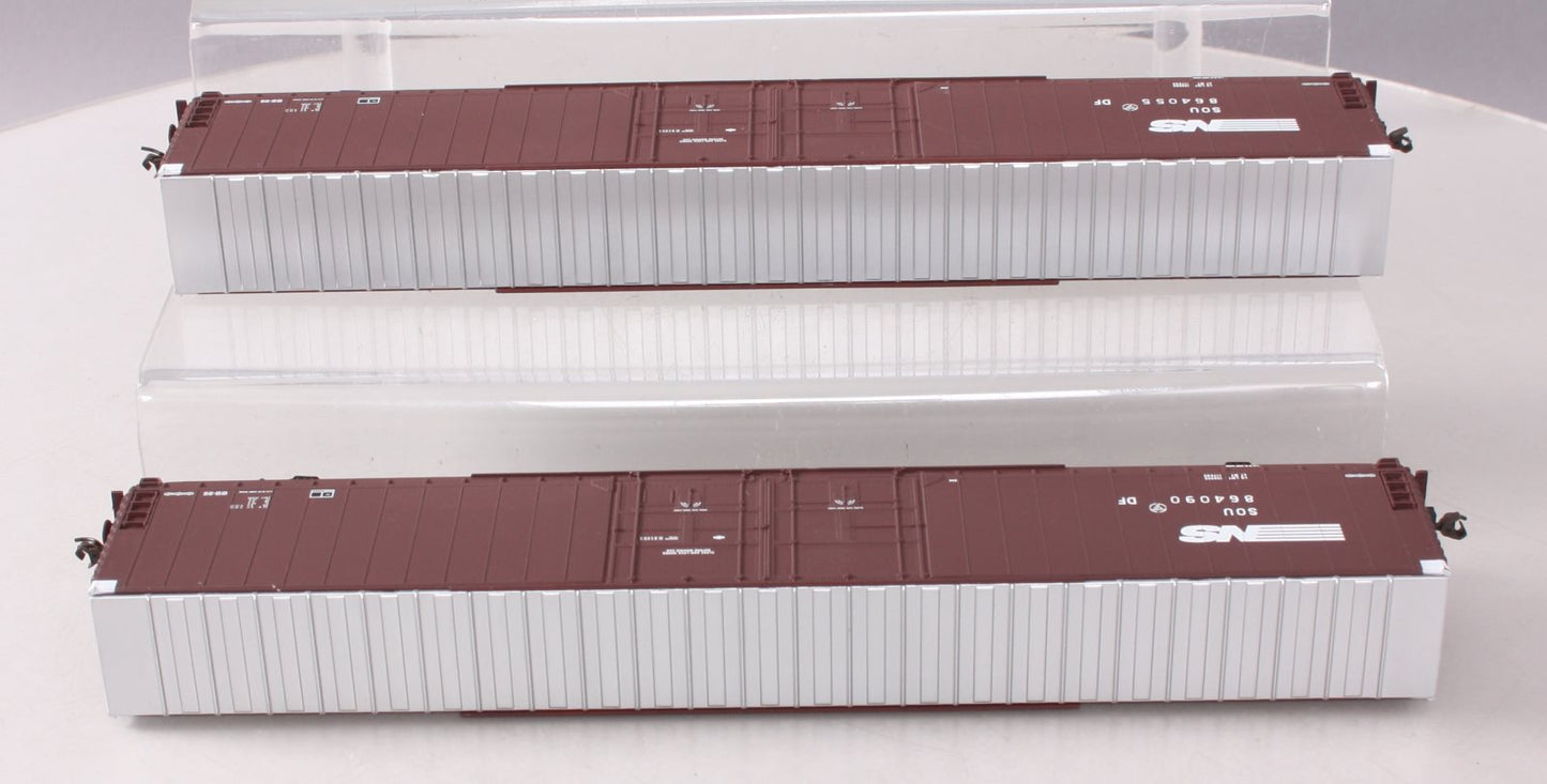 Walthers 932-23510 HO Norfolk Southern 86' Hi-Cube 4-Door Boxcar (Pack of 2) EX/Box