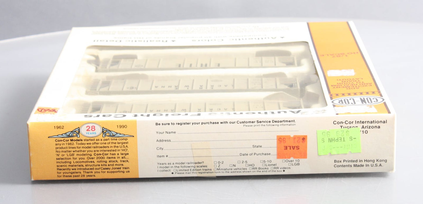 Con-Cor 01-950202 HO Scale Erie Lackawanna PS-2 Covered Hopper Kits (3-Pack)