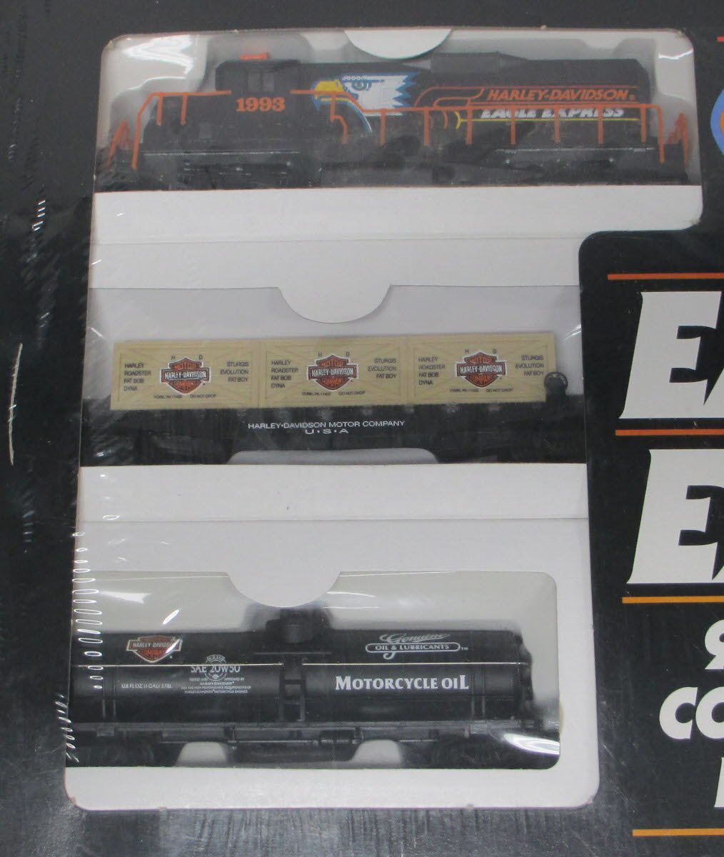 Harley Davidson HO Scale Eagle Express 90th Anniversary Electric Train Set MT/Box