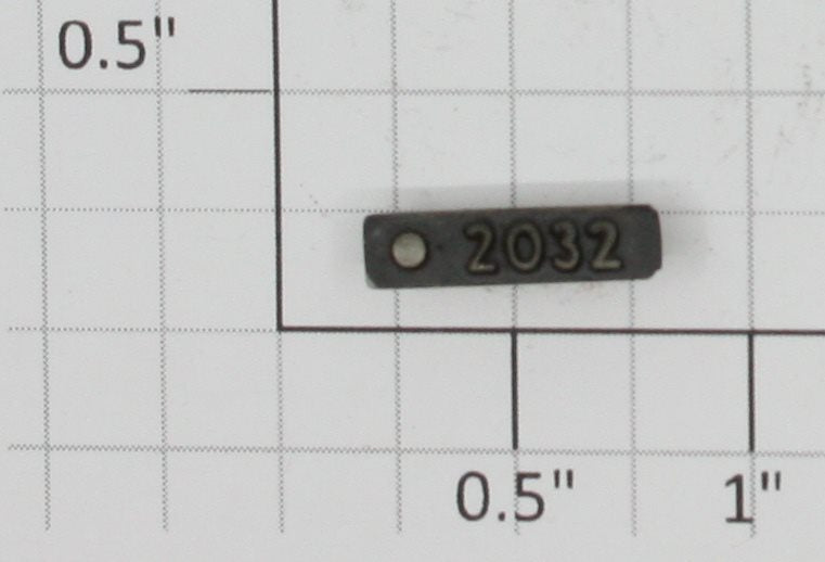 Lionel 2032-10 Painted Right Hand Raised Number Marker Lens/Number Board