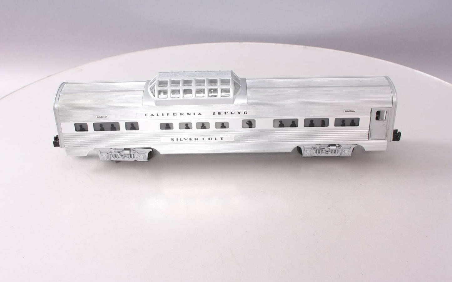 Lionel 6-19124 O Gauge California Zephyr Aluminum "Silver Colt" Vista Dome LN/Box