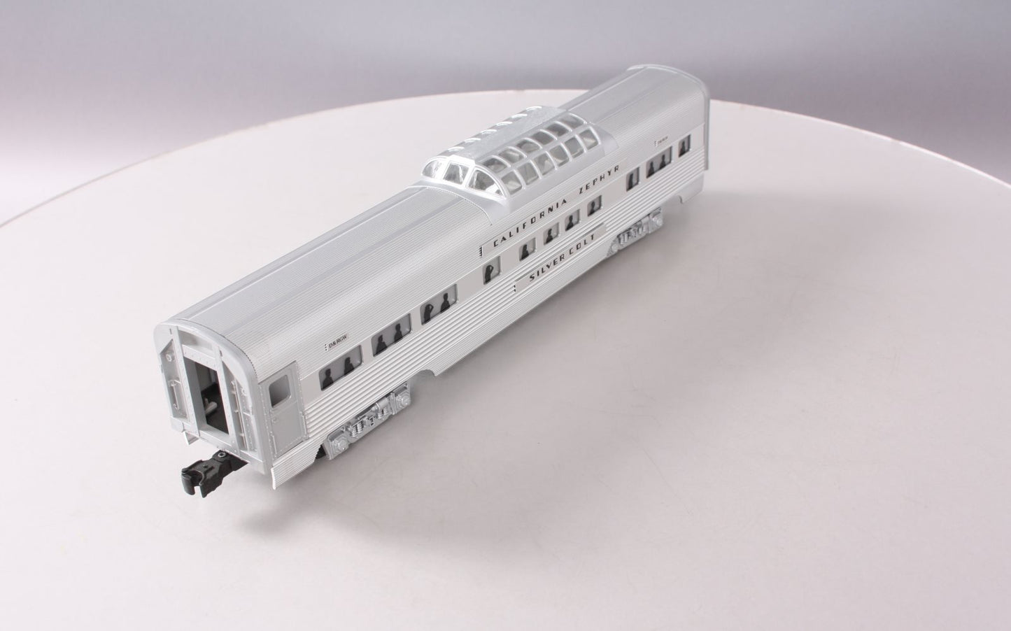 Lionel 6-19124 O Gauge California Zephyr Aluminum "Silver Colt" Vista Dome LN/Box