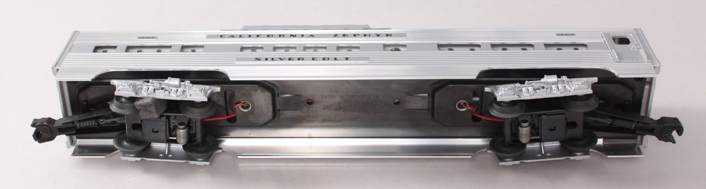 Lionel 6-19124 O Gauge California Zephyr Aluminum "Silver Colt" Vista Dome LN/Box