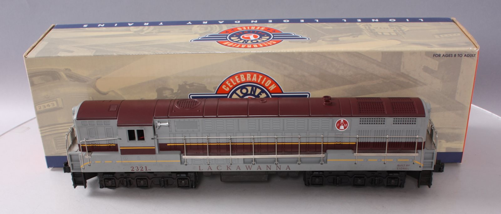 Lionel 6-18322 O Lackawanna Postwar Reproduction Diesel Locomotive #2321 EX/Box