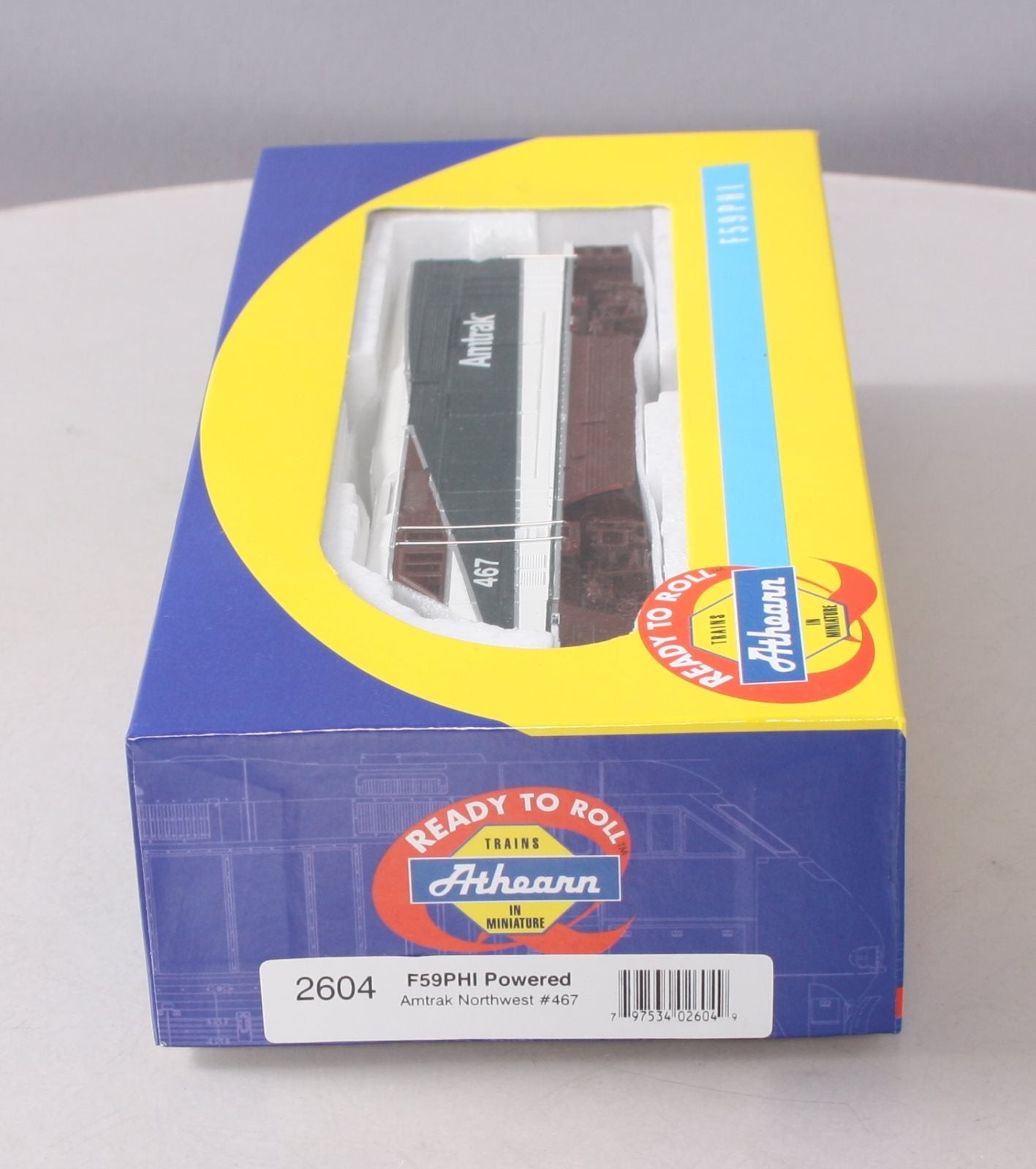 Athearn 2604 HO Scale Amtrak Northwest F59PHI Powered Diesel Locomotive #467 LN/Box