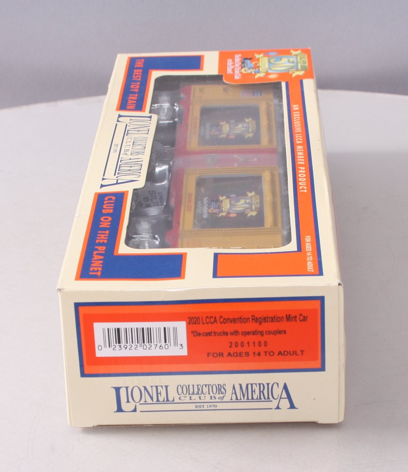 Lionel 2001100 O Gauge UP LCCA 2020 Convention Registration Mint Car LN/Box