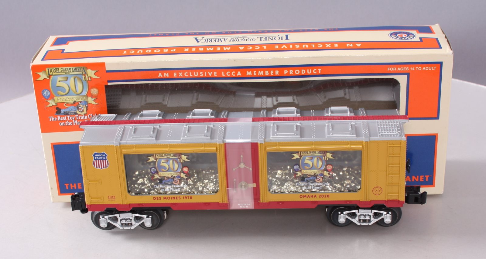 Lionel 2001100 O Gauge UP LCCA 2020 Convention Registration Mint Car LN/Box