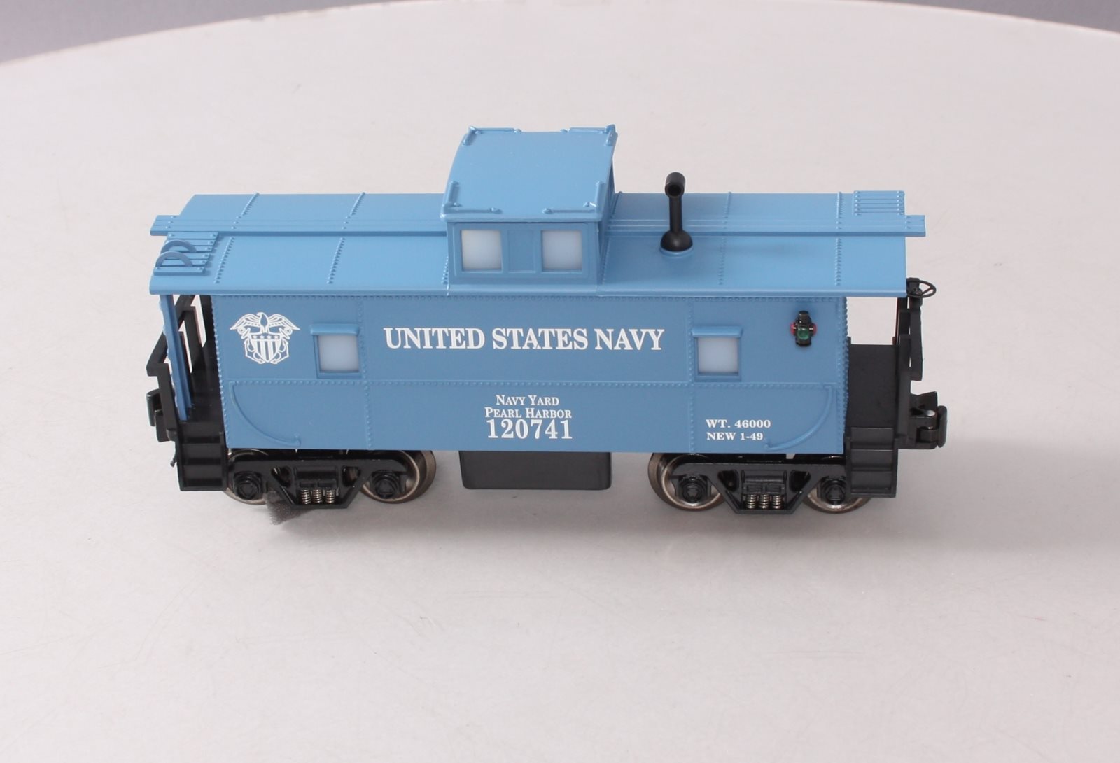 RMT CAB321 O Gauge U.S. Navy Caboose W/ Operating Marker Lights #120741