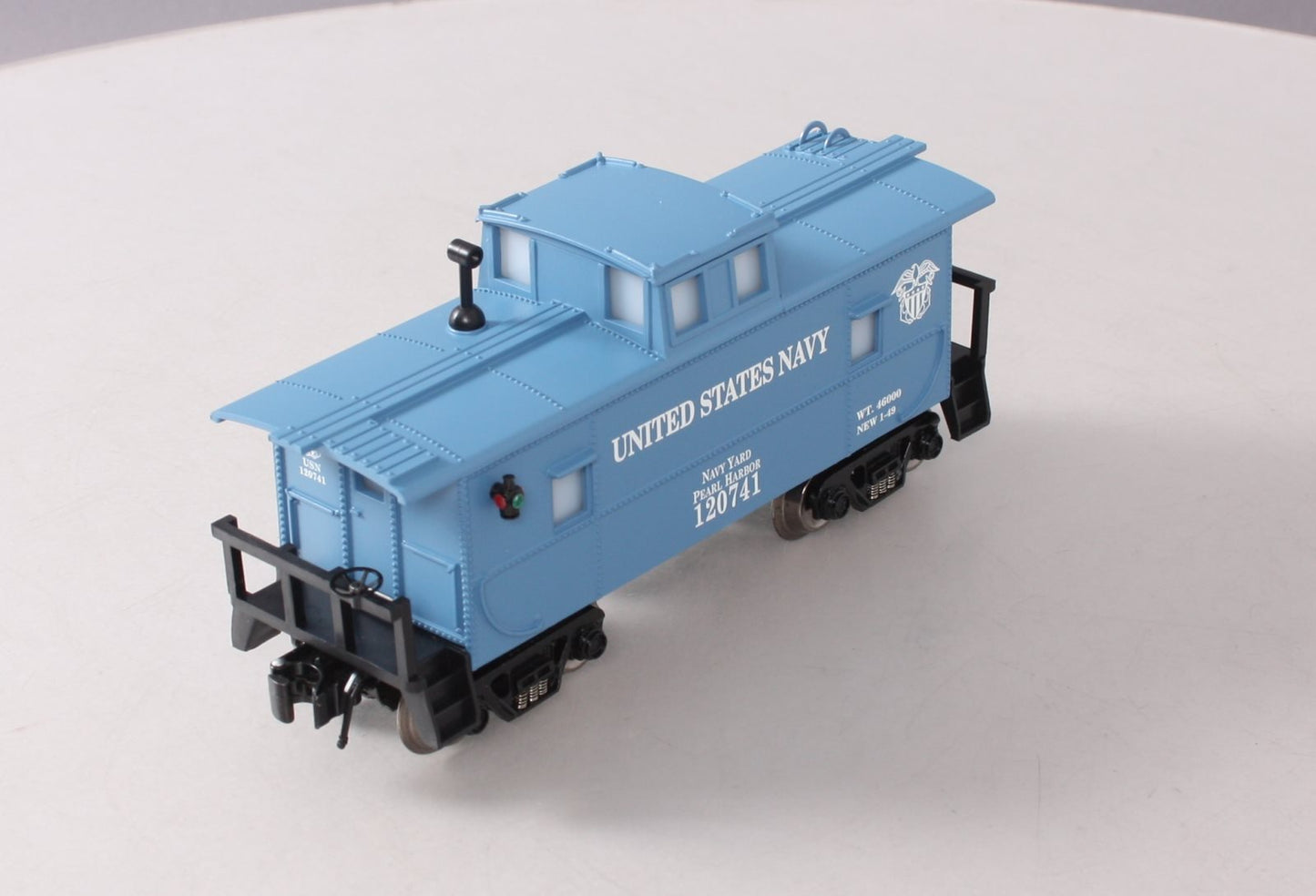 RMT CAB321 O Gauge U.S. Navy Caboose W/ Operating Marker Lights #120741
