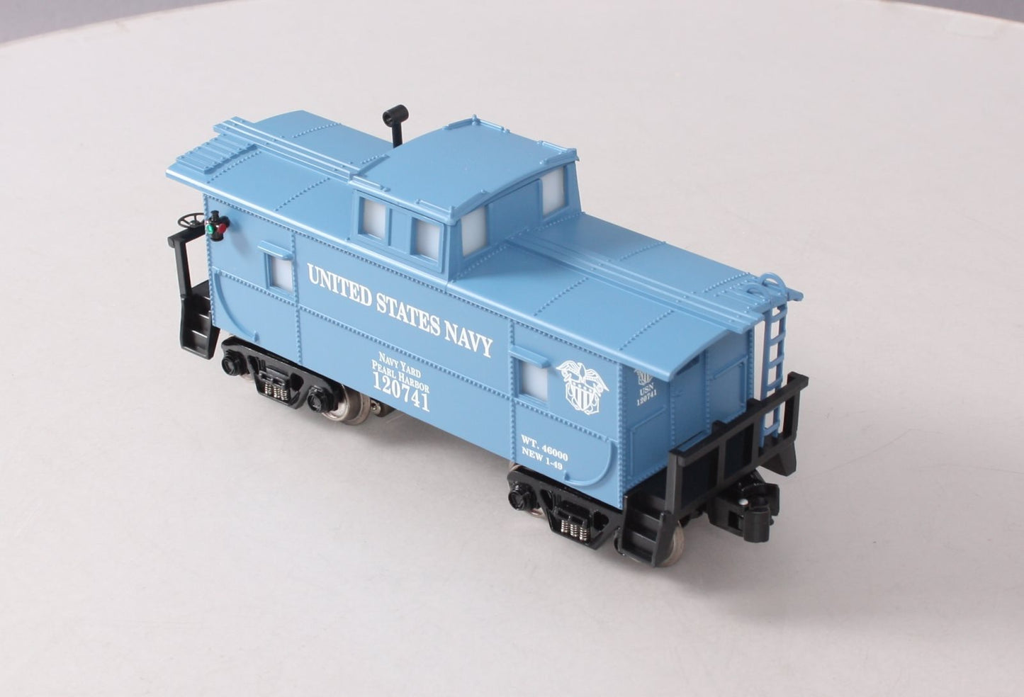 RMT CAB321 O Gauge U.S. Navy Caboose W/ Operating Marker Lights #120741