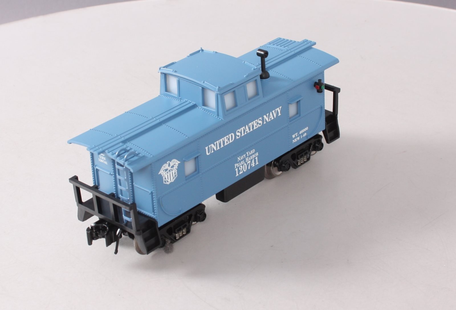 RMT CAB321 O Gauge U.S. Navy Caboose W/ Operating Marker Lights #120741