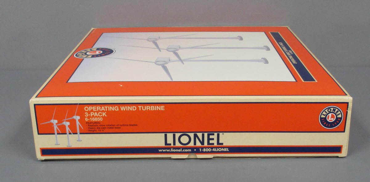 Lionel 6-16850 O Operating Wind Turbine (Pack of 3) LN/Box