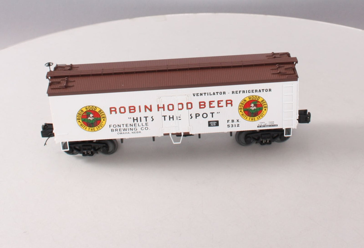 MTH 20-94300 O Gauge Robin Hood Beer Reefer Car #5312 LN/Box