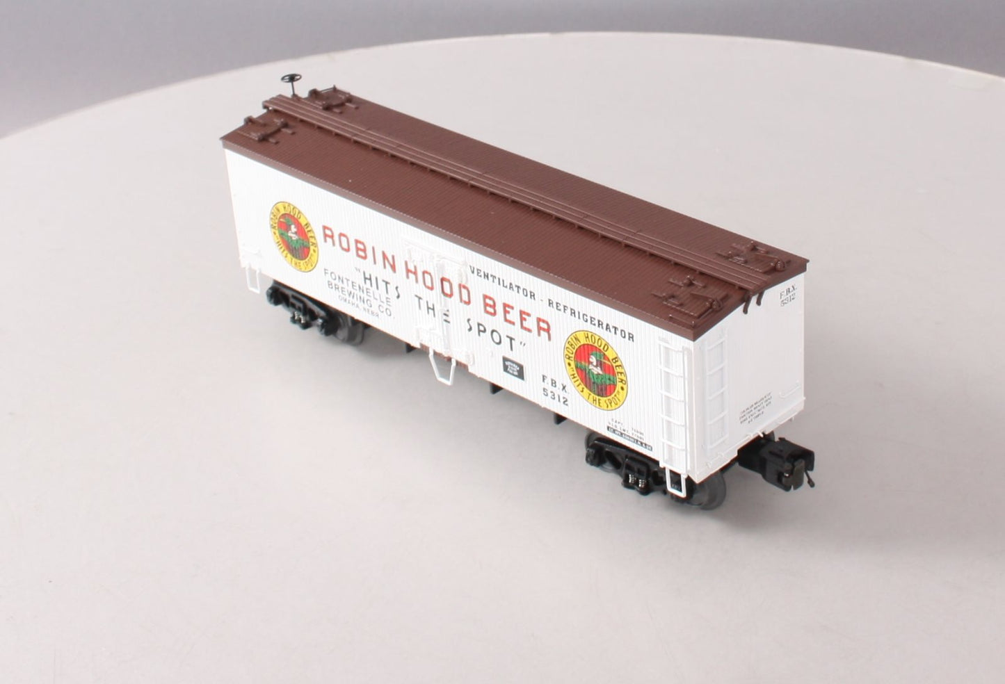 MTH 20-94300 O Gauge Robin Hood Beer Reefer Car #5312 LN/Box
