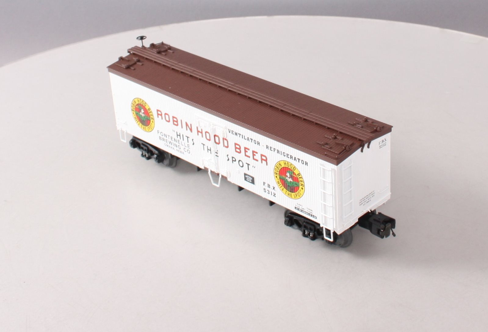 MTH 20-94300 O Gauge Robin Hood Beer Reefer Car #5312 LN/Box