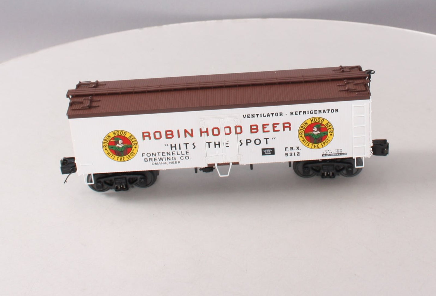 MTH 20-94300 O Gauge Robin Hood Beer Reefer Car #5312 LN/Box