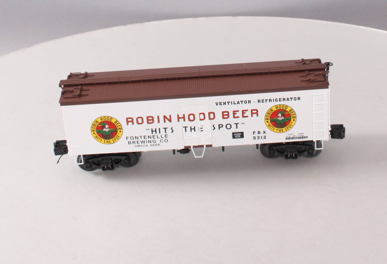 MTH 20-94300 O Gauge Robin Hood Beer Reefer Car #5312 LN/Box