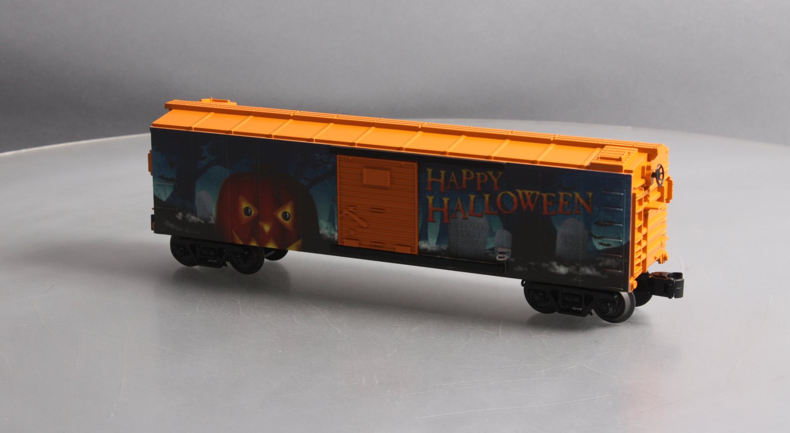 MTH 30-74887 O Gauge Halloween Boxcar w/Blinking LEDs LN/Box