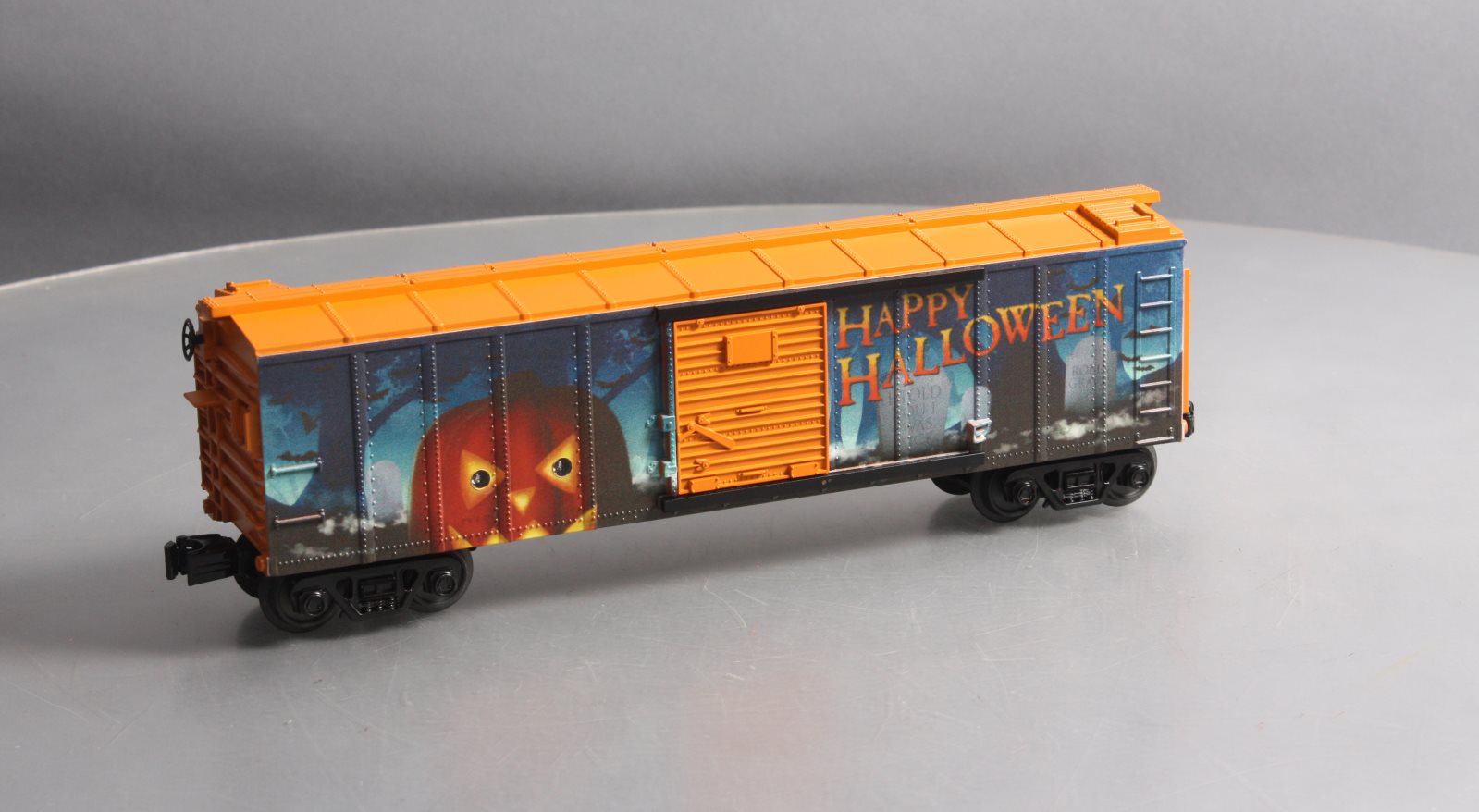MTH 30-74887 O Gauge Halloween Boxcar w/Blinking LEDs LN/Box