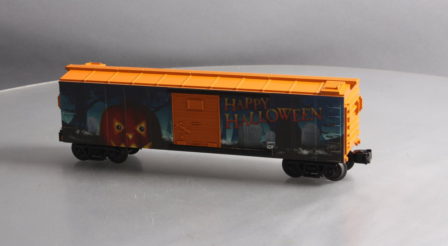 MTH 30-74887 O Gauge Halloween Boxcar w/Blinking LEDs LN/Box