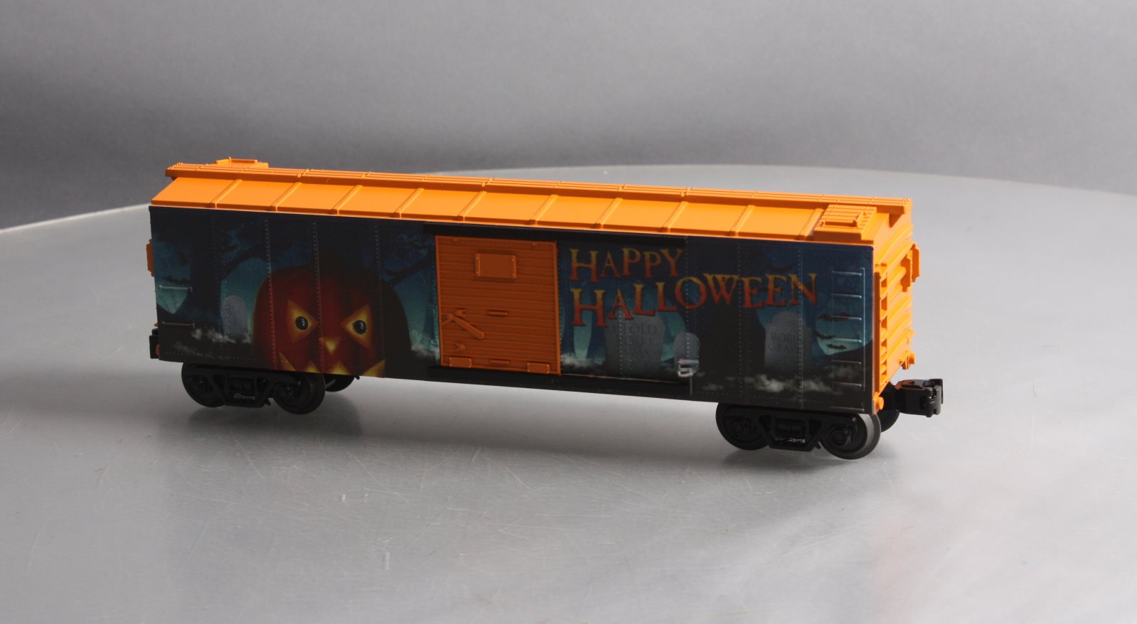 MTH 30-74887 O Gauge Halloween Boxcar w/Blinking LEDs LN/Box