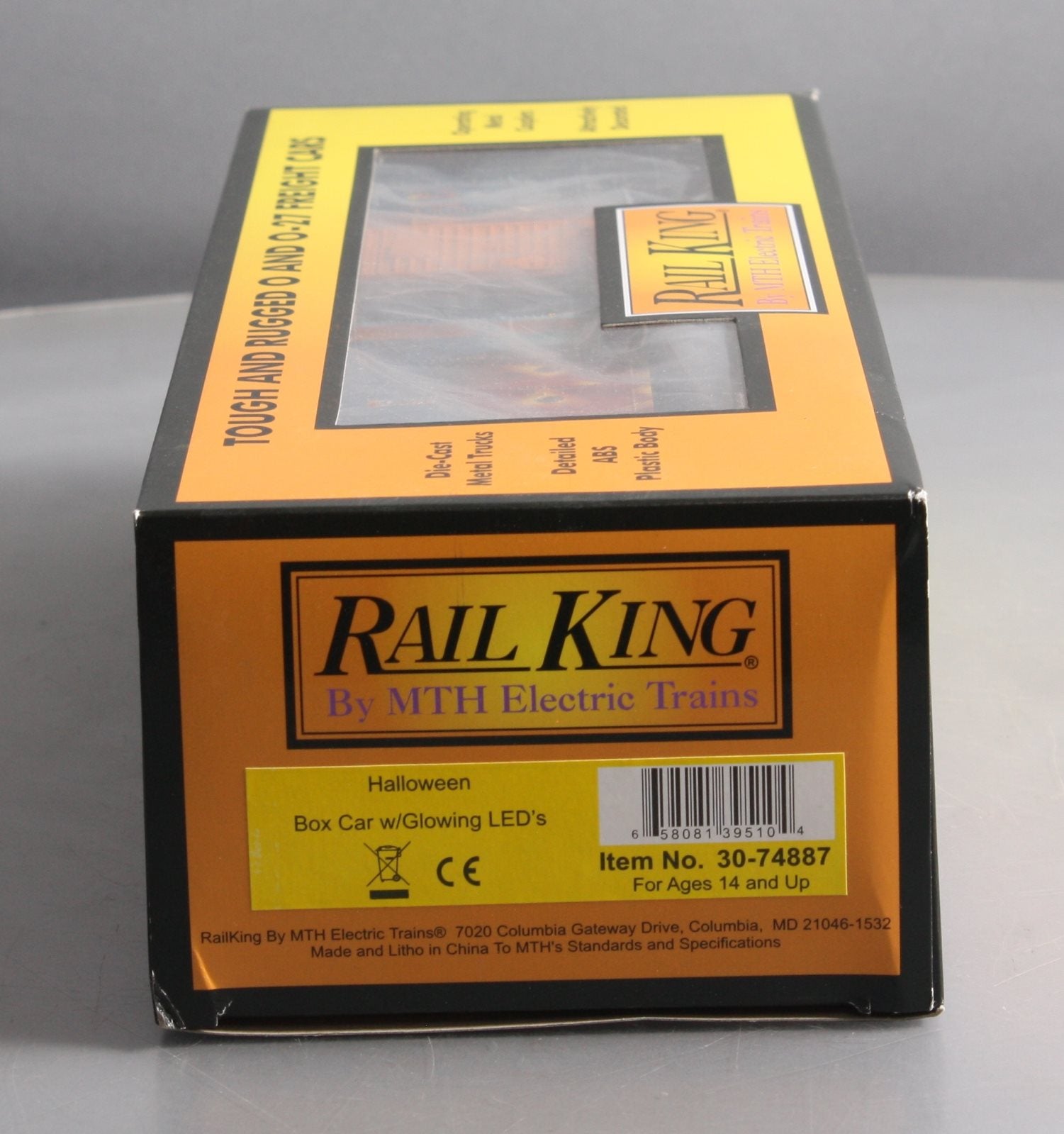 MTH 30-74887 O Gauge Halloween Boxcar w/Blinking LEDs LN/Box