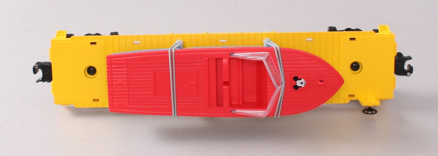 Lionel 6-26049 Disney Flat w/Speedboat Willy Boat LN/Box