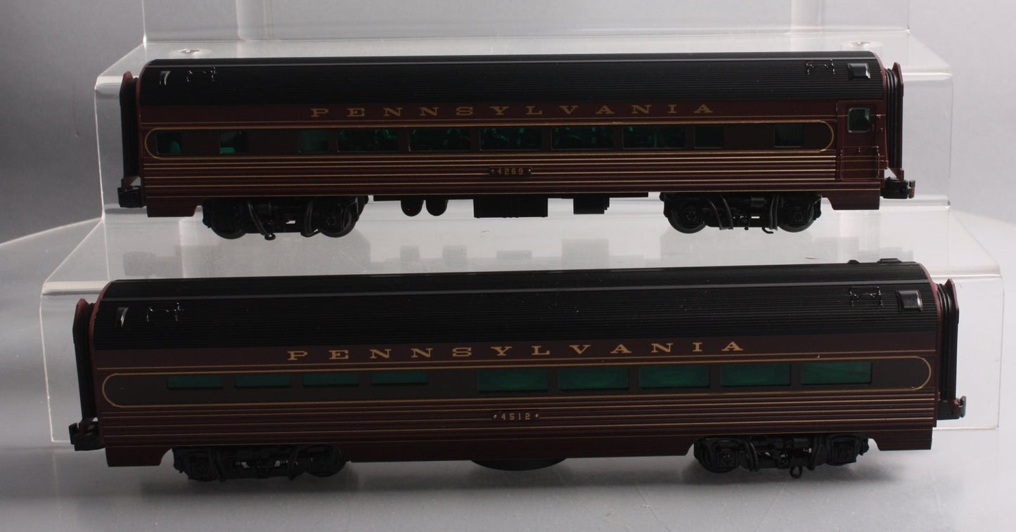 Lionel 6-25760 O Pennsylvania 15" Aluminum Car Diner/Coach Set (2)