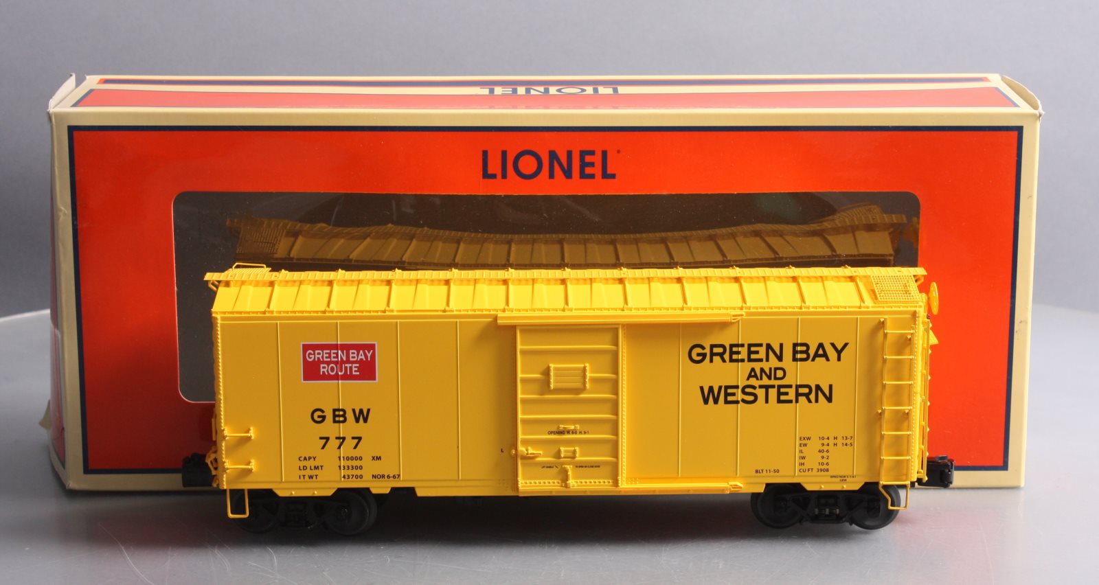 Lionel 6-82148 O Green Bay & Western PS-1 Boxcar #777