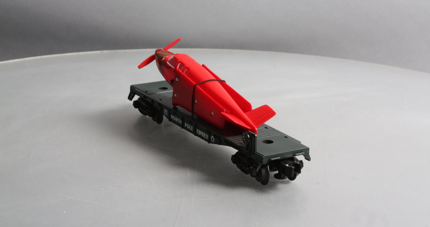 Lionel 6-26685 O North Pole Express Santa’s Plane On Flatcar
