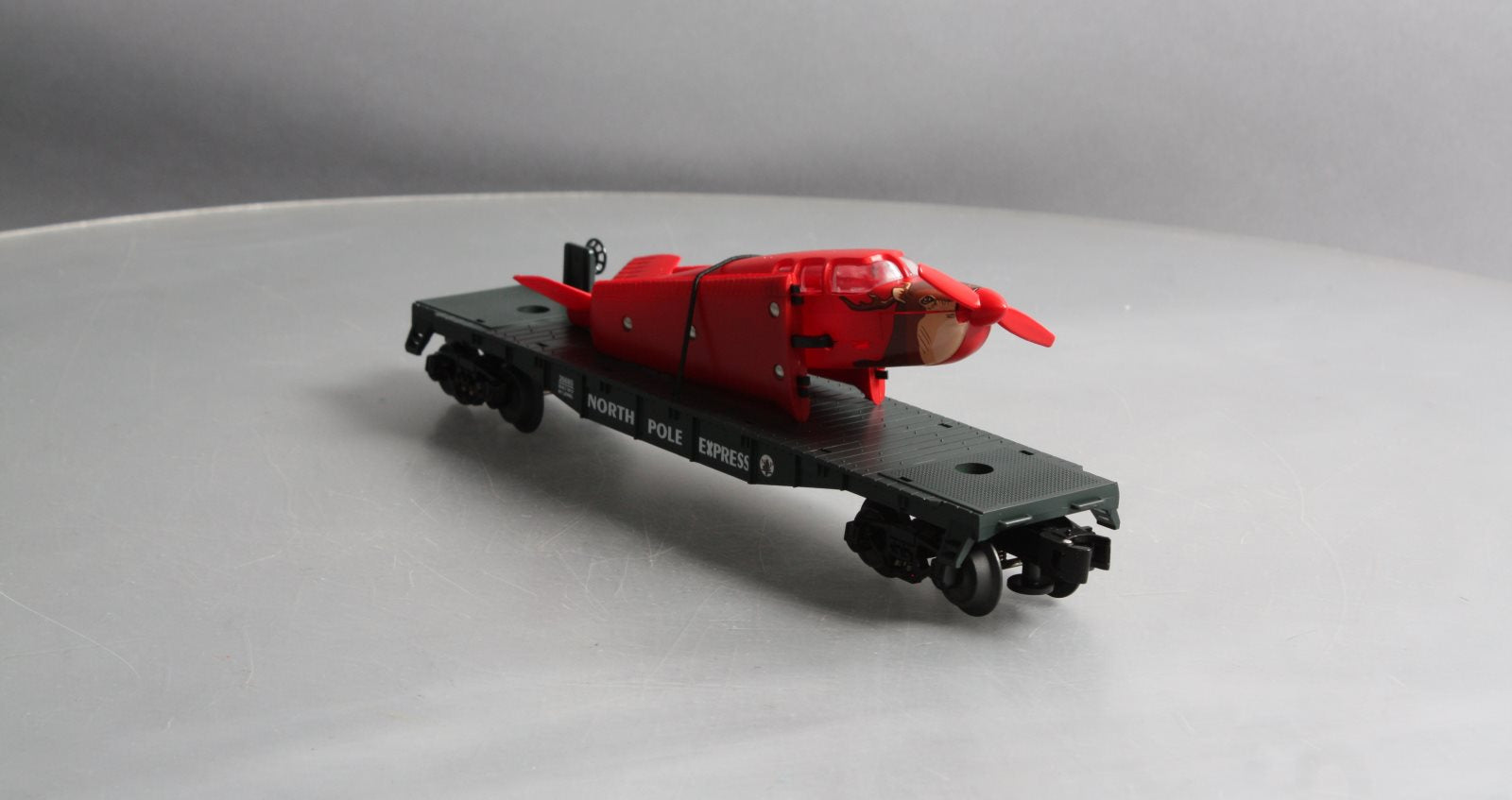 Lionel 6-26685 O North Pole Express Santa’s Plane On Flatcar