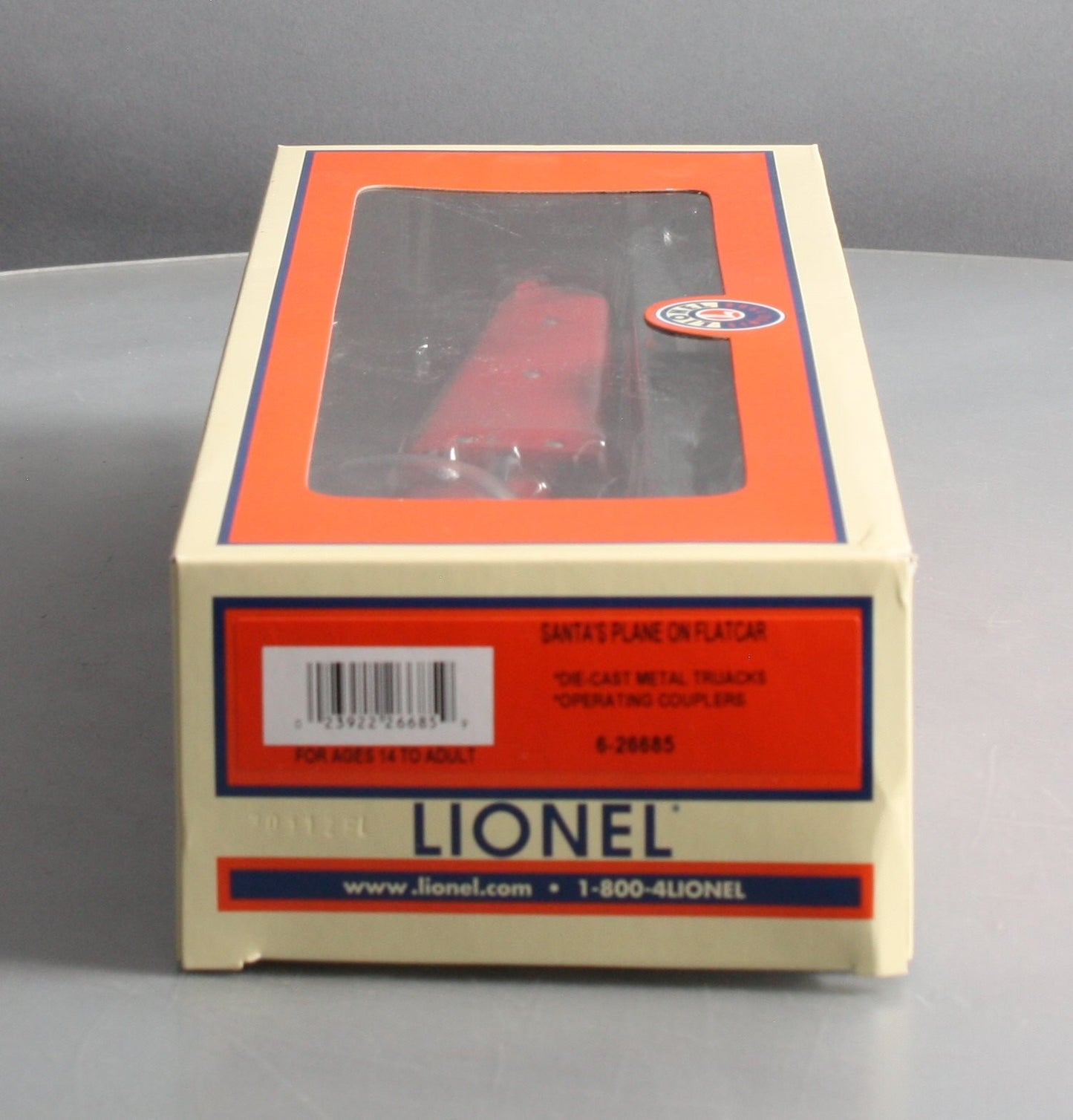Lionel 6-26685 O North Pole Express Santa’s Plane On Flatcar